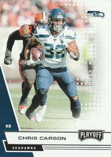 #104 Chris Carson - Seattle Seahawks - 2020 Panini Playoff Football