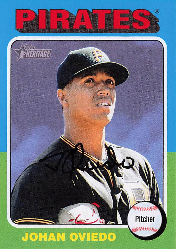 #104 Johan Oviedo - Pittsburgh Pirates - 2024 Topps Heritage Baseball