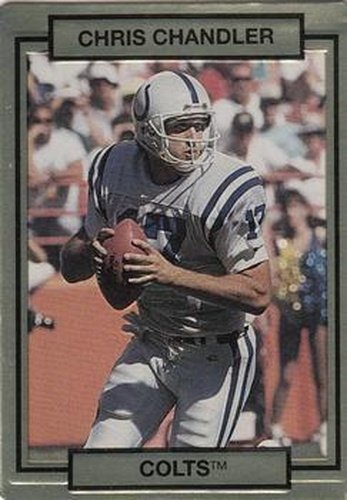 #104 Chris Chandler - Indianapolis Colts - 1990 Action Packed Football