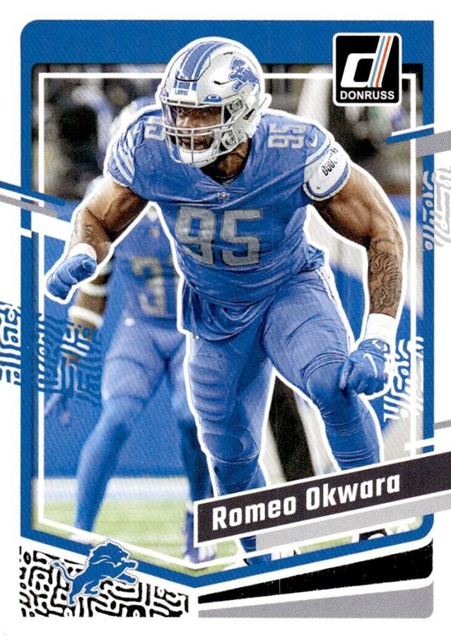 #104 Romeo Okwara - Detroit Lions - 2023 Donruss Football