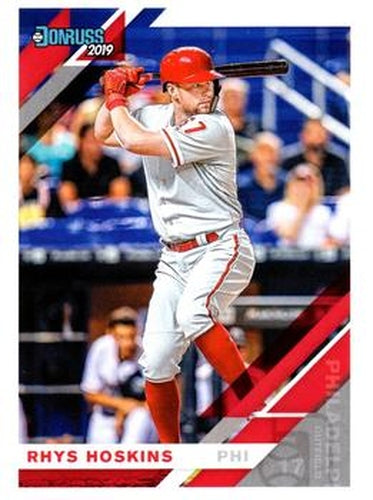 #104a Rhys Hoskins - Philadelphia Phillies - 2019 Donruss Baseball