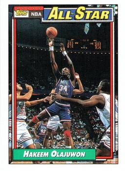 #105 Hakeem Olajuwon - Houston Rockets - 1992-93 Topps Basketball