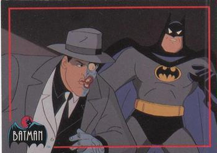 #105 Two-Face and Batman - 1993 Topps Batman The Animated Series