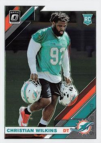 #105 Christian Wilkins - Miami Dolphins - 2019 Donruss Optic Football