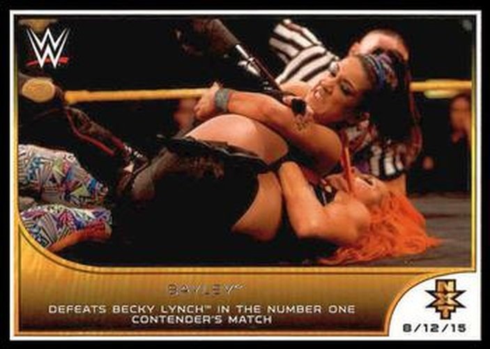 #105 Bayley - 2016 Topps WWE Road to Wrestlemania Wrestling
