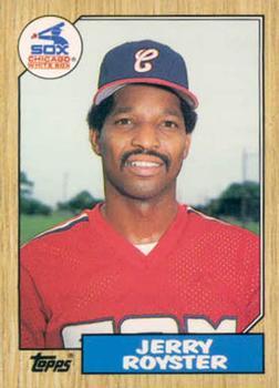 #106T Jerry Royster - Chicago White Sox - 1987 Topps Traded Baseball