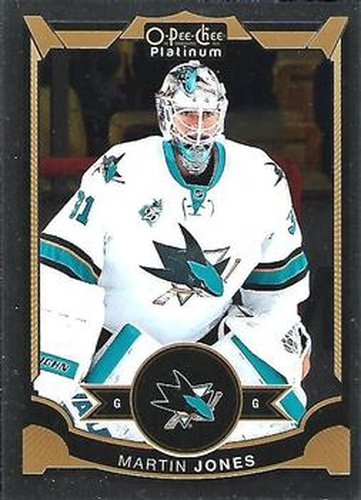 #106 Martin Jones - San Jose Sharks - 2015-16 O-Pee-Chee Platinum Hockey