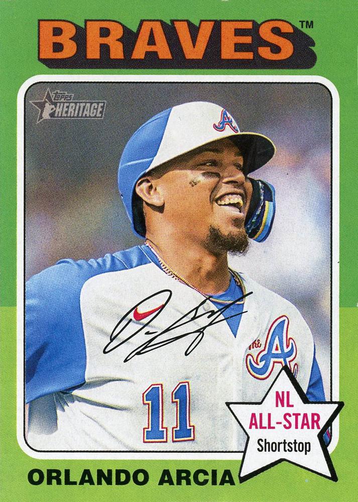 #106 Orlando Arcia - Atlanta Braves - 2024 Topps Heritage Baseball