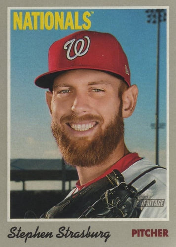 #106 Stephen Strasburg - Atlanta Braves - 2019 Topps Heritage Baseball