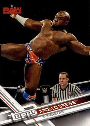 #106 Apollo Crews - 2017 Topps WWE Then Now Forever Wrestling