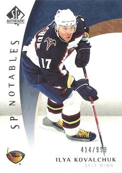 #106 Ilya Kovalchuk - Atlanta Thrashers - 2005-06 SP Authentic Hockey