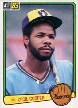 #106 Cecil Cooper - Milwaukee Brewers - 1983 Donruss Baseball