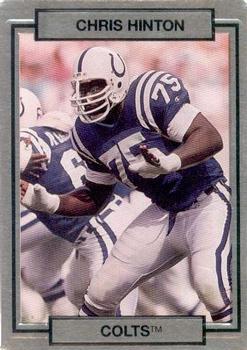 #106 Chris Hinton - Indianapolis Colts - 1990 Action Packed Football