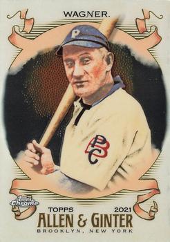 #106 Honus Wagner - Pittsburgh Pirates - 2021 Topps Allen & Ginter Chrome Baseball