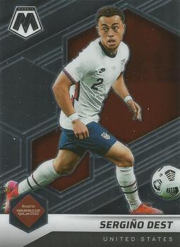 #106 Sergino Dest - USA - 2021-22 Panini Mosaic Road to FIFA World Cup Soccer