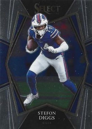 #106 Stefon Diggs - Buffalo Bills - 2021 Panini Select - Black and Gold Prizm Die Cut Football