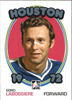 #106 Gord Labossiere - Houston Aeros - 2009-10 In The Game 1972 The Year In Hockey