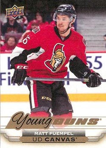 #C106 Matt Puempel - Ottawa Senators - 2015-16 Upper Deck - UD Canvas Hockey