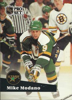 #105 - Mike Modano - Minnesota North Stars - 1991-92 Pro Set French Hockey