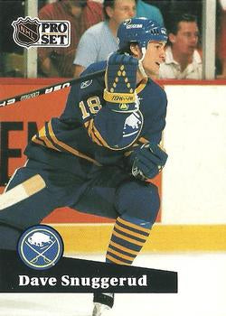 #18 - Dave Snuggerud - Buffalo Sabres - 1991-92 Pro Set French Hockey