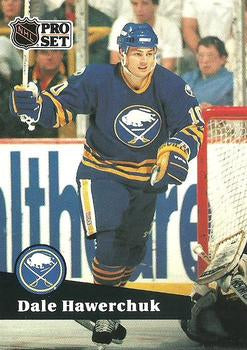 #24 - Dale Hawerchuk - Buffalo Sabres - 1991-92 Pro Set French Hockey