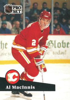 #33 - Al MacInnis - Calgary Flames - 1991-92 Pro Set French Hockey