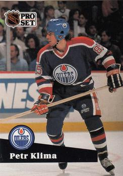 #72 - Petr Klima - Edmonton Oilers - 1991-92 Pro Set French Hockey