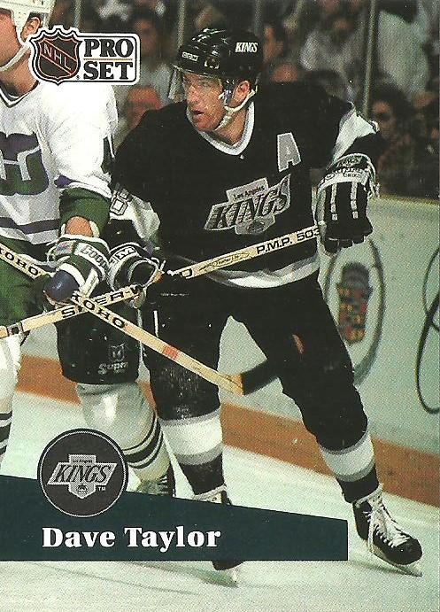 #103 - Dave Taylor - Los Angeles Kings - 1991-92 Pro Set French Hockey