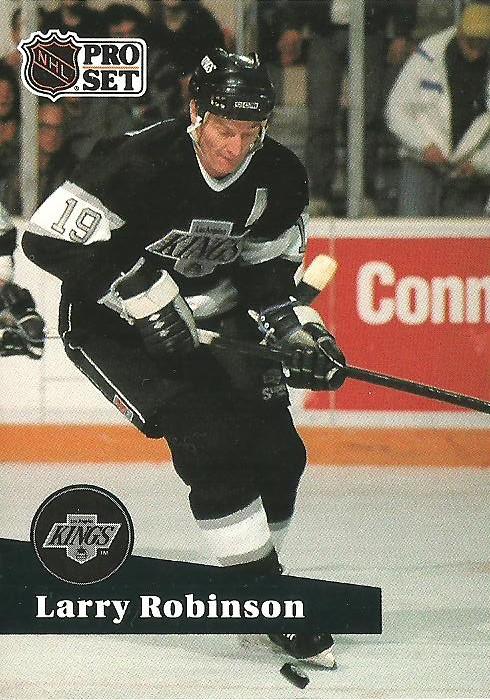 #104 - Larry Robinson - Los Angeles Kings - 1991-92 Pro Set French Hockey