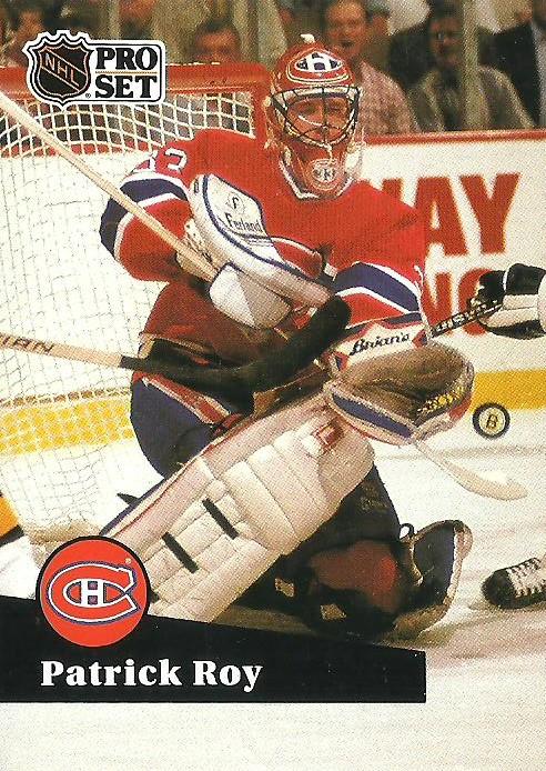 #125 - Patrick Roy - Montreal Canadiens - 1991-92 Pro Set French Hockey