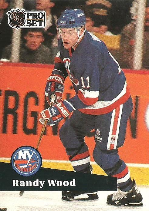 #151 - Randy Wood - New York Islanders - 1991-92 Pro Set French Hockey
