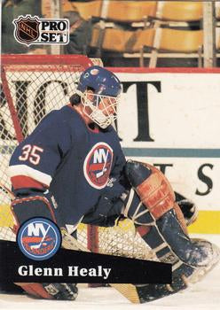 #153 - Glenn Healy - New York Islanders - 1991-92 Pro Set French Hockey