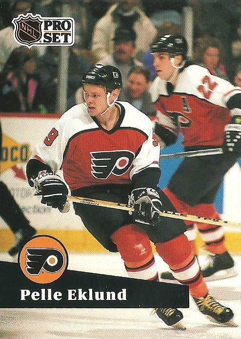 #179 - Pelle Eklund - Philadelphia Flyers - 1991-92 Pro Set French Hockey