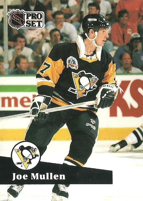 #191 - Joe Mullen - Pittsburgh Penguins - 1991-92 Pro Set French Hockey