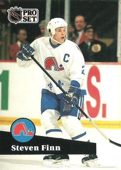 #204 - Steven Finn - Quebec Nordiques - 1991-92 Pro Set French Hockey