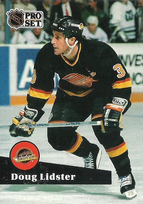 #247 - Doug Lidster - Vancouver Canucks - 1991-92 Pro Set French Hockey
