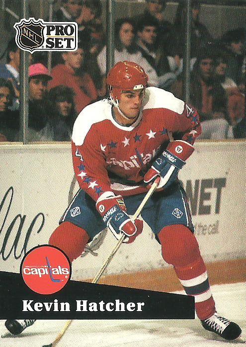 #249 - Kevin Hatcher - Washington Capitals - 1991-92 Pro Set French Hockey