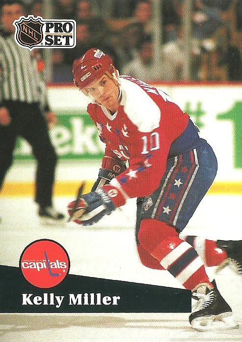 #256 - Kelly Miller - Washington Capitals - 1991-92 Pro Set French Hockey
