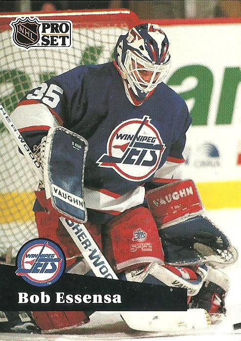 #266 - Bob Essensa - Winnipeg Jets - 1991-92 Pro Set French Hockey