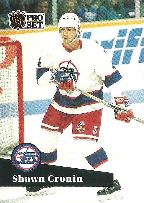 #268 - Shawn Cronin - Winnipeg Jets - 1991-92 Pro Set French Hockey