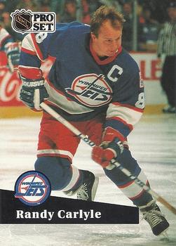 #273 - Randy Carlyle - Winnipeg Jets - 1991-92 Pro Set French Hockey