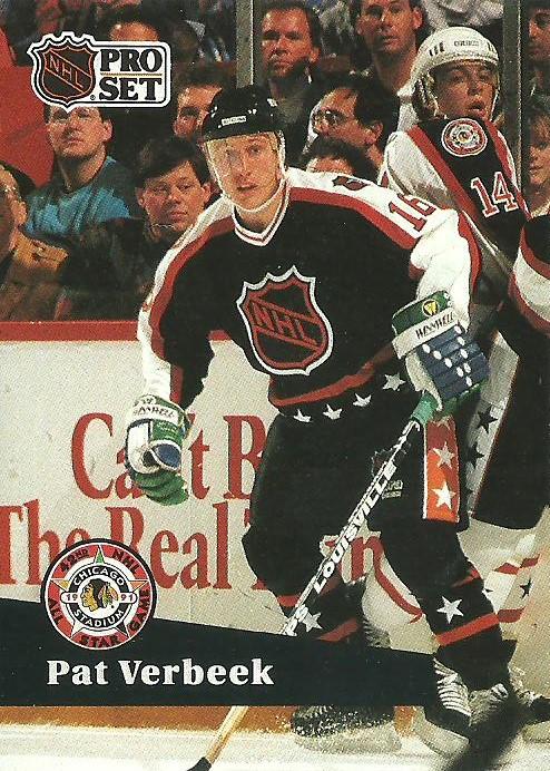 #303 - Pat Verbeek - Hartford Whalers - 1991-92 Pro Set French Hockey