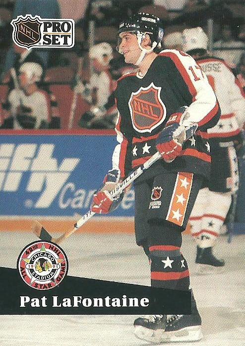 #308 - Pat LaFontaine - New York Islanders - 1991-92 Pro Set French Hockey