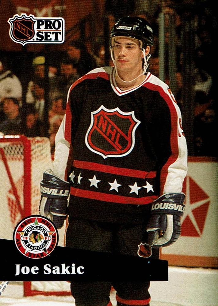 #315 - Joe Sakic - Quebec Nordiques - 1991-92 Pro Set French Hockey
