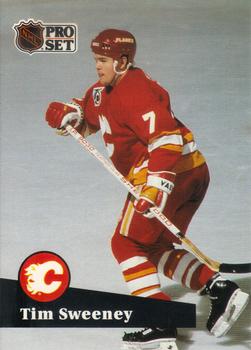 #364 - Tim Sweeney - Calgary Flames - 1991-92 Pro Set French Hockey