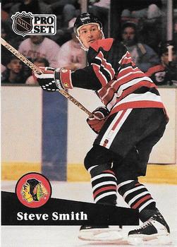 #370 - Steve Smith - Chicago Blackhawks - 1991-92 Pro Set French Hockey