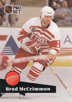 #377 - Brad McCrimmon - Detroit Red Wings - 1991-92 Pro Set French Hockey