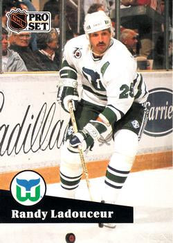 #396 - Randy Ladouceur - Hartford Whalers - 1991-92 Pro Set French Hockey