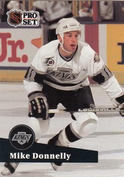 #399 - Mike Donnelly - Los Angeles Kings - 1991-92 Pro Set French Hockey