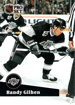 #403 - Randy Gilhen - Los Angeles Kings - 1991-92 Pro Set French Hockey
